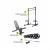 1441 Fitness Combo Offer Squat Rack + 7 Ft Bar with Plates 80 Kg Set with Bench