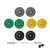 1441 فيتنس أوليمبيك بار ٧ أقدام مع صحون ملونة ممتصة للصدمات - مجموعة من ١٢٠ كيلوجرام
