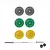 1441 فيتنس أوليمبيك بار ٧ أقدام مع صحون ملونة ممتصة للصدمات - مجموعة من ٨٠ كيلوجرام