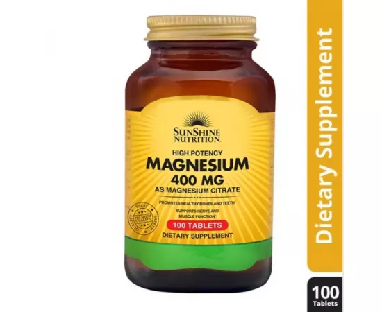 Sunshine Nutrition Magnesium Citrate Tablets 100'S