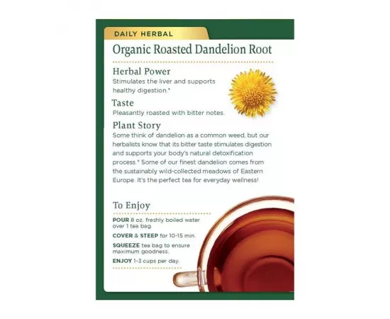 Traditional Medicinals Roasted Dandelion Root 16 Tea Bags