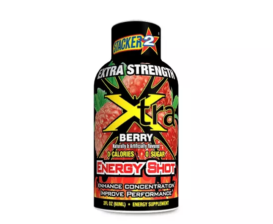 Stacker2 Xtra Extra Strength Energy Shot Berry 20z (60 ml)