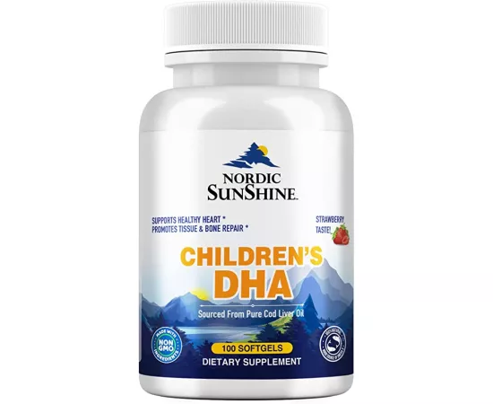 Nordic Sunshine Children's DHA 85 mg Strawberry Softgels 100's