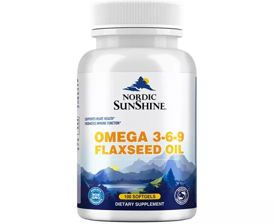 Nordic Sunshine Omega 3-6-9 Flaxseed Oil 1000mg Softgels 100's