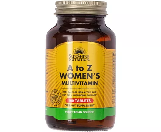 Sunshine Nutrition A To Z Women Multivitamin 100 Tablets