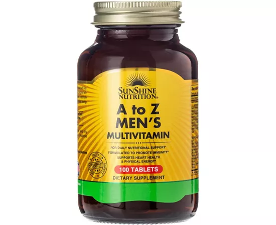 Sunshine Nutrition A to Z Men's Multivitamin 100 Tablets