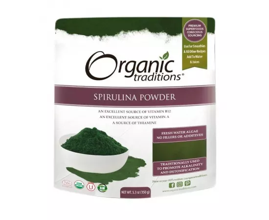 Organic Traditions Spirulina Powder 15g