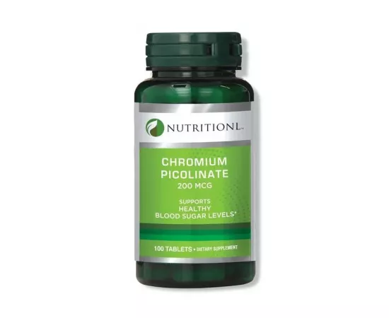 Nutritionl Chromium Picolinate Supports Blood Sugar Levels 200 Mcg Tablets 100s