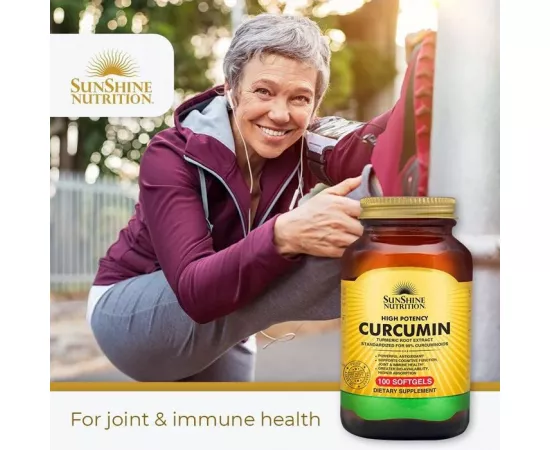Sunshine Nutrition High Potency Curcumin 100 Softgels