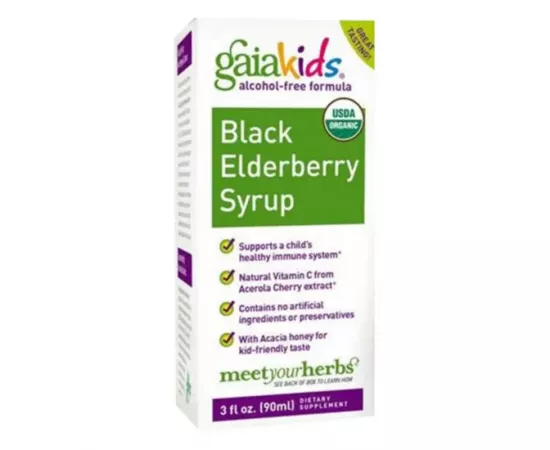 Gaia Herbs Kids Black Elderberry Syrup 90 ml