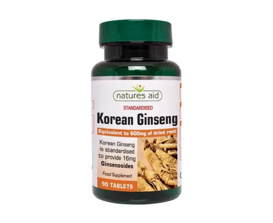 Natures Aid Korean Ginseng 600 mg Tablets 90's