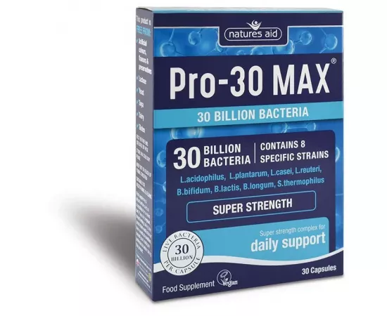 Natures Aid Pro30 Max (30Bilion Daily Probiotic) 30 Capsules