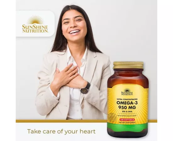 Sunshine Nutrition Omega-3 950 mg EPA & DHA 100 Softgels