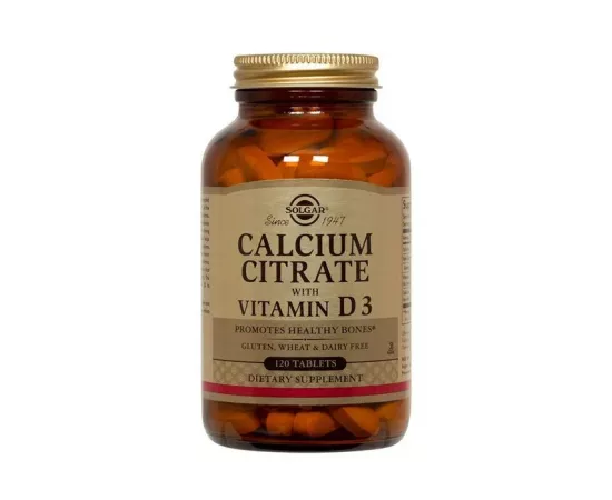 Solgar Calcium Citrate With Vitamin D3 120's