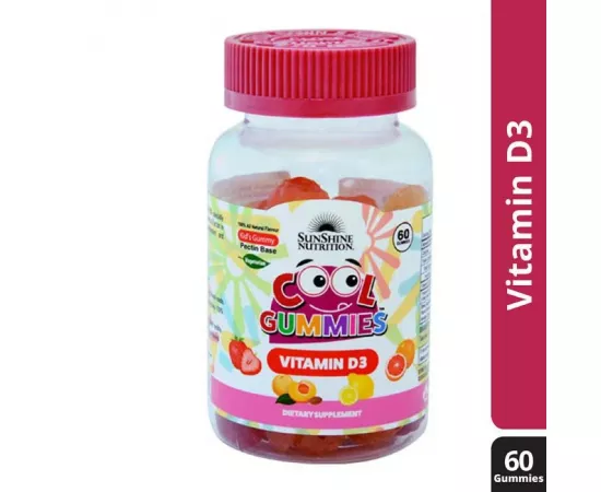 Sunshine Nutrition Cool Gummies Vitamin D3 60's Gummies