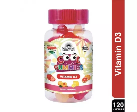 Sunshine Nutrition Cool Gummies Kids Vitamin D3 (120'S)