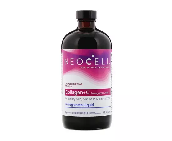 Neocell Collagen + C Pomegranate Liquid 4000 Mg 16 Oz (473 ml)