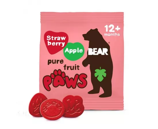 Bear Paws Strawberry & Apple 20g x 5's