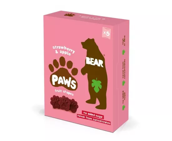 Bear Paws Strawberry & Apple 20g x 5's