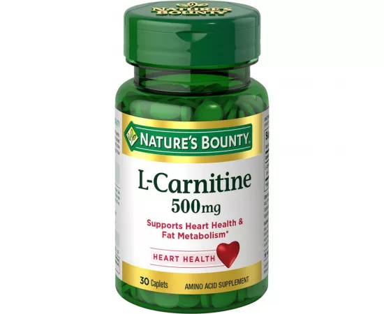 Nature's bounty L-carnitine 500mg tablets 30's