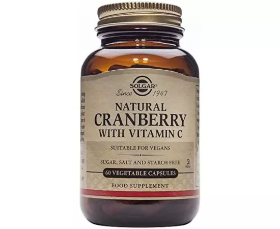 Solgar Cranberry With Vitamin C Vegetable Capsules 60's