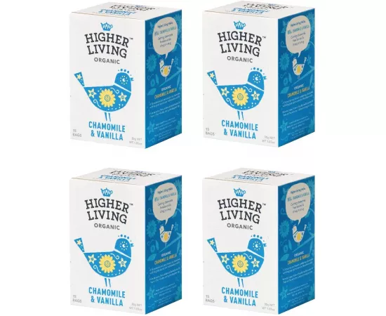 Higher Living Chamomile & Vanilla Tea Bags 15's