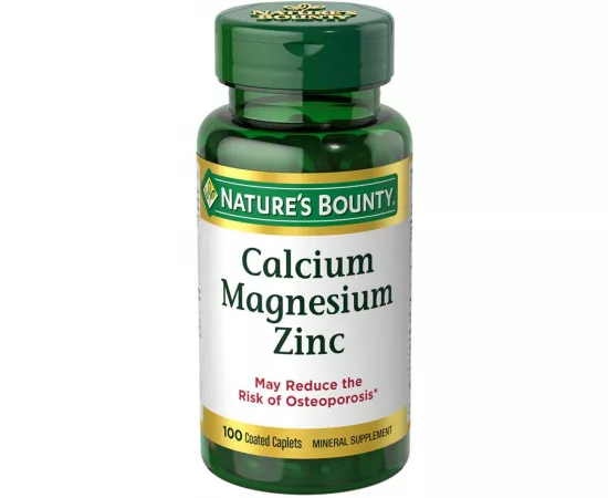 Nature's bounty calcium magnesium zinc coated caplets 100's