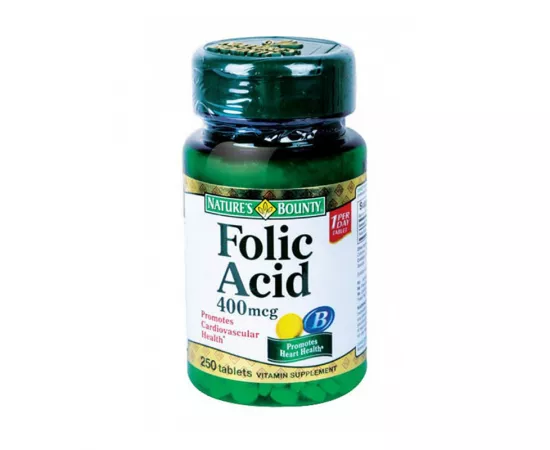 Nature's Bounty Folic Acid 400 Mcg Tablets 250's