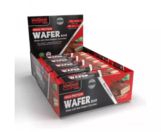 Muscle Core High Protein Wafer Bar Milk Chocolate 40g x 12's