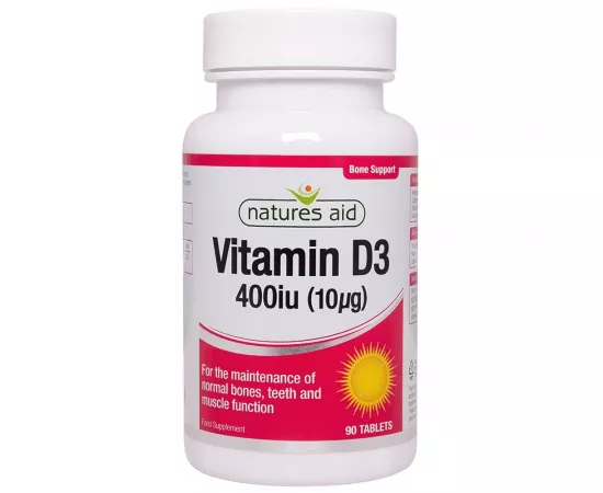 Natures Aid Vitamin D3 400 IU Tablets 90's