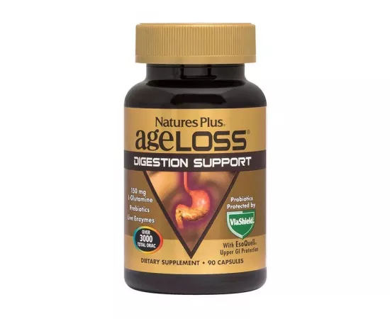 Natures Plus Ageloss Digestion Support Vegetable Capsules 90's