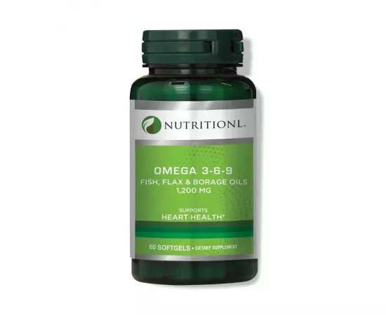 Nutritionl Omega 3-6-9 Fish, Flax & Borage Softgels  60's