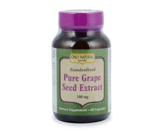 Only Natural Grape Seed Extract 100 Mg Capsules 60's
