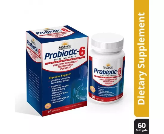 Sunshine Nutrition Probiotic-6 Softgels 60's