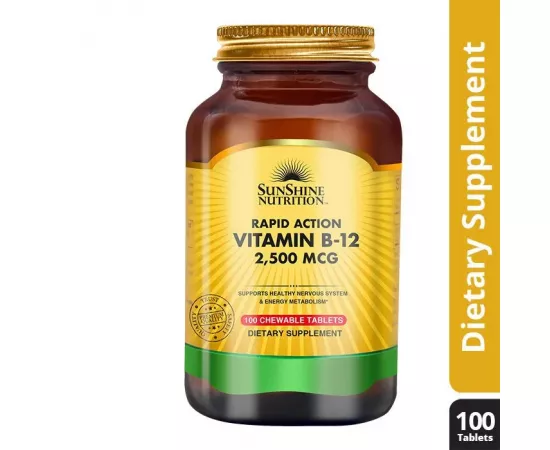 Sunshine Nutrition Vitamin B12 2500 mcg Tablet 100's