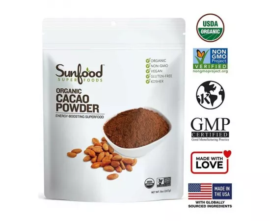 Sunfood Superfoods Cacao Powder Organic 227 g