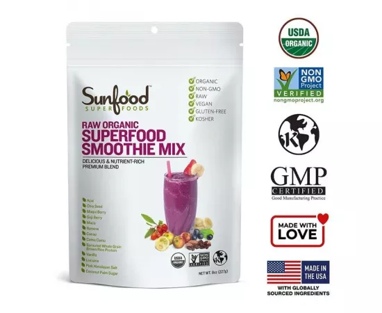 Sunfood Superfood Smoothie Mix Organic 8 oz (227 g)
