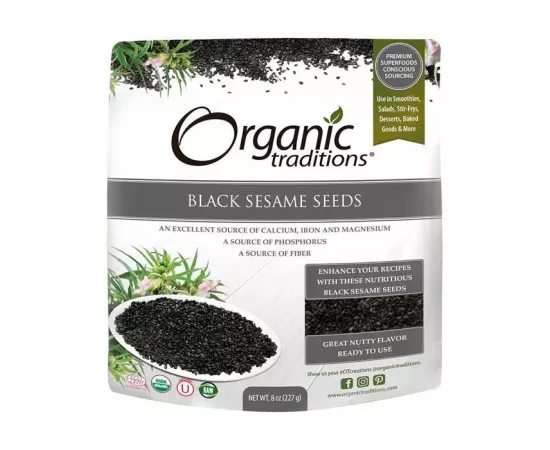 Organic Traditions Black Sesame Seeds 227 g