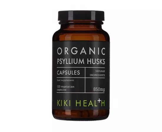 Kiki Health Organic Psyllium Husks Vegetarian Capsules 120's