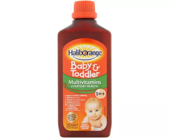 Haliborange Baby Toddler Orange Multivitamin Syrup 250 ml