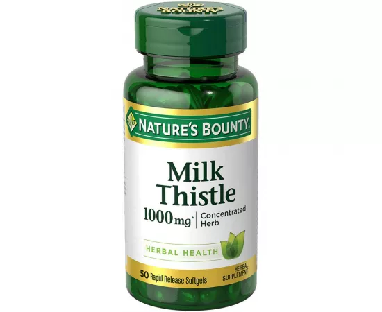 Nature's bounty milk thistle 1000mg capsules 50's
