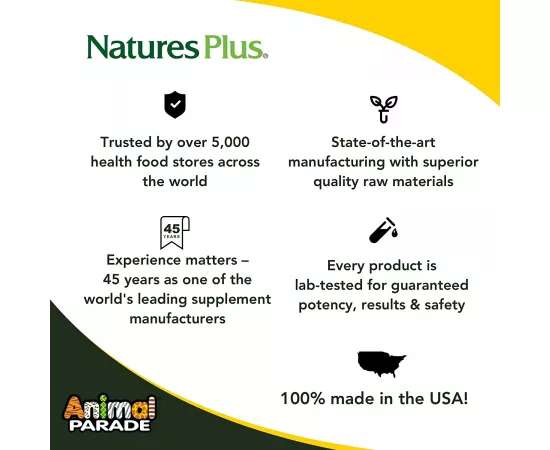 Natures Plus Animal Parade Magnesium Kids Powder Cherry 0.37 lb (171g)