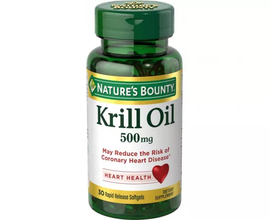 Nature's bounty krill oil 500mg quick release capsules 30's