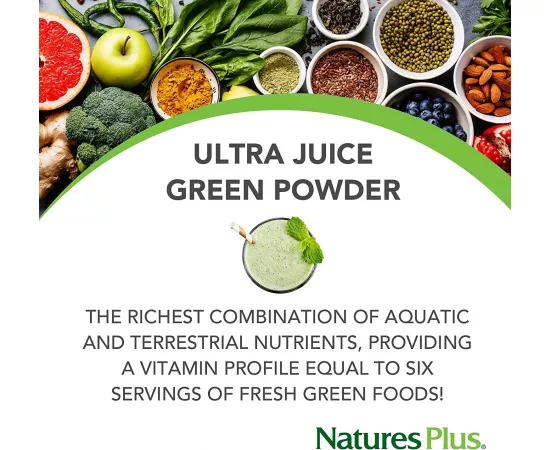 Natures Plus Organic Ultra Juice Green Powder 0.66 Lb