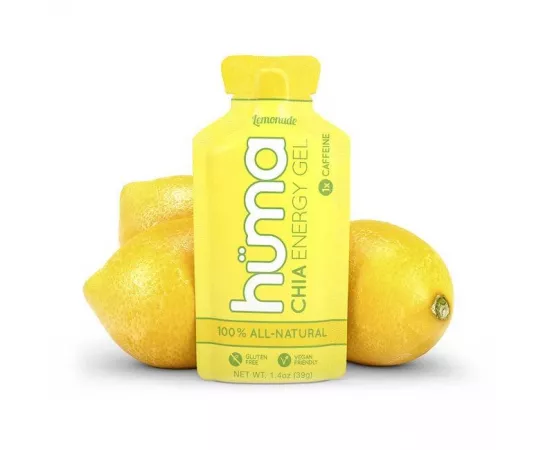 HUMA Chia Lemonade Flavour Vegan Energy Gel 9 x 36g