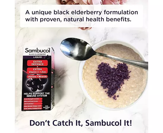 Sambucol Extra Defence Black Elderberry Syrup 120 ml