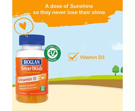 Bioglan Smartkids Vitamin D Citrus VitaGummies 30's