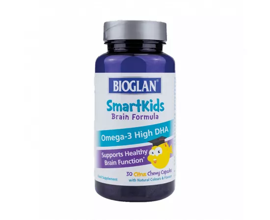 Bioglan Smartkids Brain Formula Citrus Flavour Chewable Supplement Capsules 30's