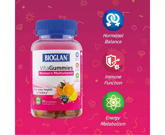 Bioglan Vitagummies Women's 3 Flavours Multivitamin 60's