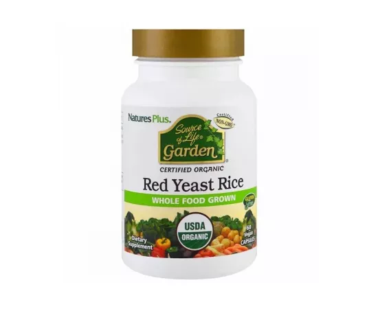 Natures Plus Garden Red Yeast Rice Capsules Vegan Capsules 60's